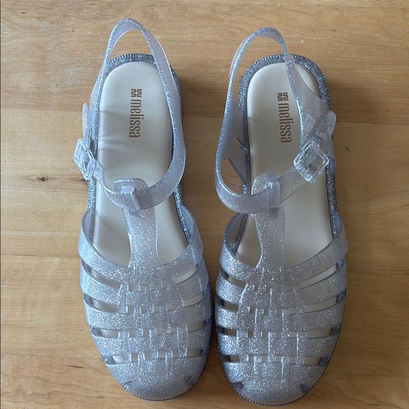 Melissa Shoes - Melissa Silver Fisherman Sandals